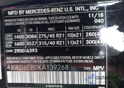 2019 Mercedes-Benz Amg Gle 43 Coupe 4Matic from USA, damaged, VIN 4JGED6EB0KA139268